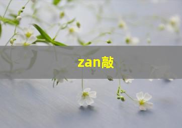 zan敲