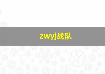 zwyj战队