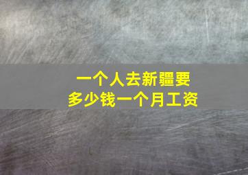 一个人去新疆要多少钱一个月工资