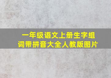 一年级语文上册生字组词带拼音大全人教版图片