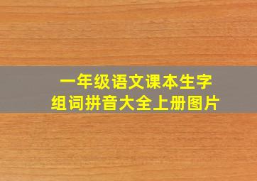 一年级语文课本生字组词拼音大全上册图片