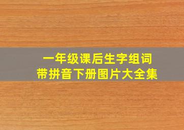 一年级课后生字组词带拼音下册图片大全集