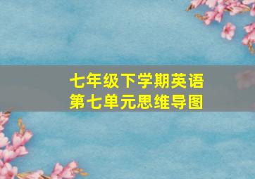 七年级下学期英语第七单元思维导图