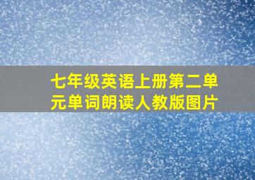 七年级英语上册第二单元单词朗读人教版图片