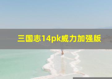 三国志14pk威力加强版