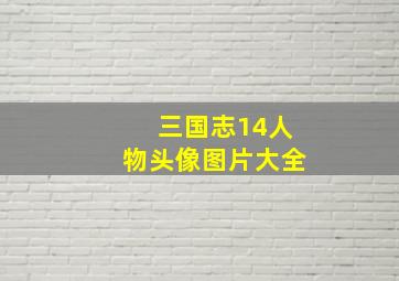 三国志14人物头像图片大全