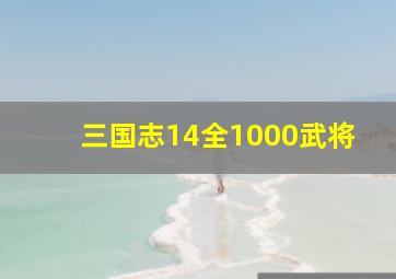 三国志14全1000武将