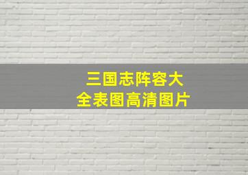 三国志阵容大全表图高清图片