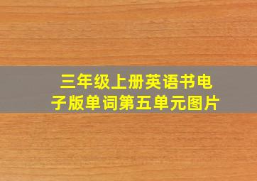 三年级上册英语书电子版单词第五单元图片