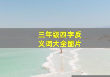 三年级四字反义词大全图片