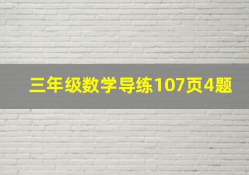 三年级数学导练107页4题