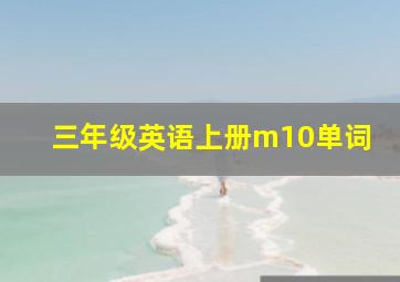 三年级英语上册m10单词