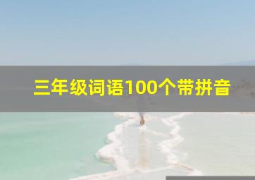 三年级词语100个带拼音