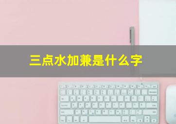 三点水加兼是什么字