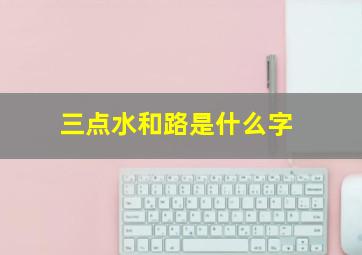 三点水和路是什么字