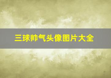 三球帅气头像图片大全