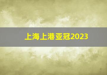 上海上港亚冠2023