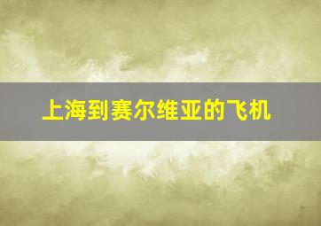 上海到赛尔维亚的飞机