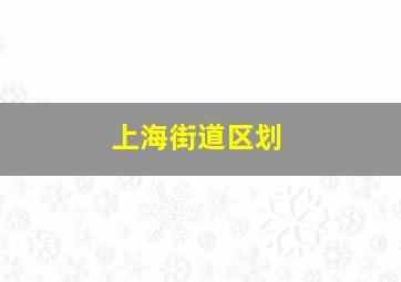 上海街道区划