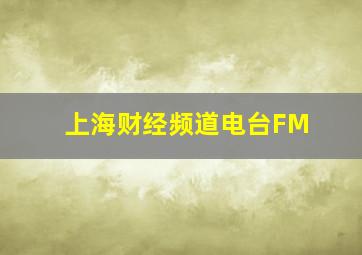 上海财经频道电台FM