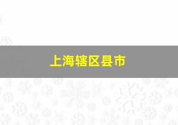 上海辖区县市