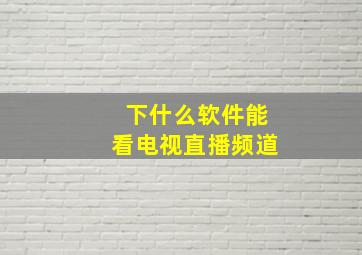 下什么软件能看电视直播频道