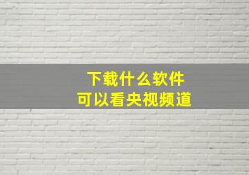 下载什么软件可以看央视频道