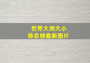 世界大洲大小排名榜最新图片