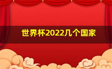 世界杯2022几个国家