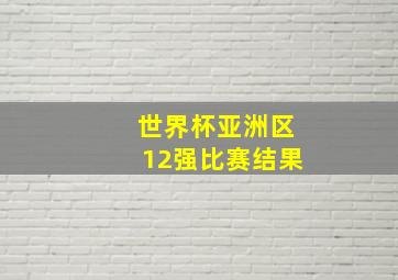 世界杯亚洲区12强比赛结果