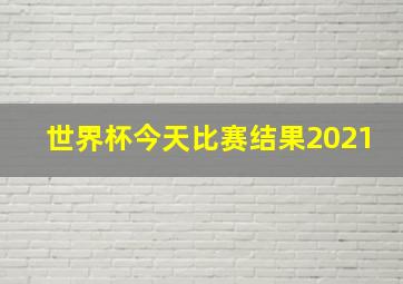 世界杯今天比赛结果2021