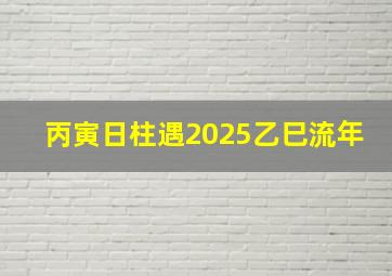 丙寅日柱遇2025乙巳流年