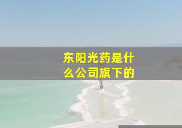 东阳光药是什么公司旗下的