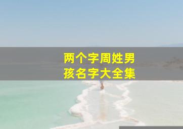 两个字周姓男孩名字大全集