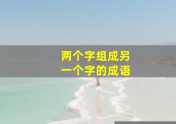 两个字组成另一个字的成语