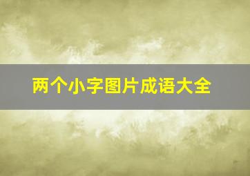 两个小字图片成语大全