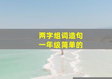 两字组词造句一年级简单的