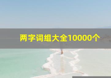 两字词组大全10000个