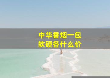 中华香烟一包软硬各什么价