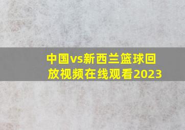 中国vs新西兰篮球回放视频在线观看2023