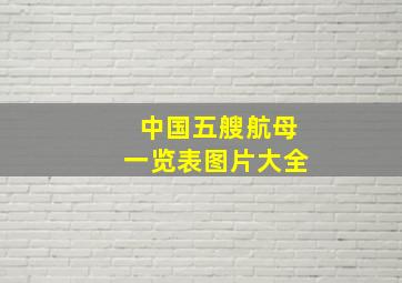 中国五艘航母一览表图片大全