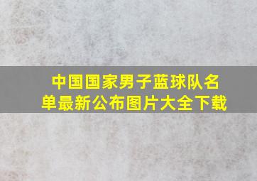 中国国家男子蓝球队名单最新公布图片大全下载