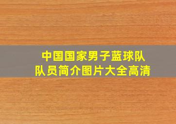 中国国家男子蓝球队队员简介图片大全高清