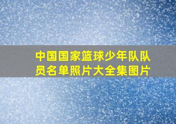 中国国家篮球少年队队员名单照片大全集图片