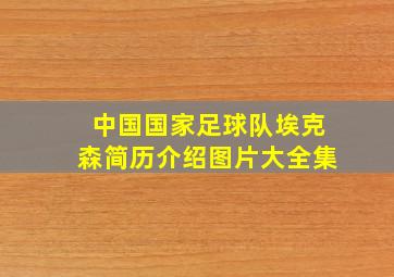 中国国家足球队埃克森简历介绍图片大全集