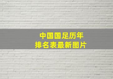 中国国足历年排名表最新图片