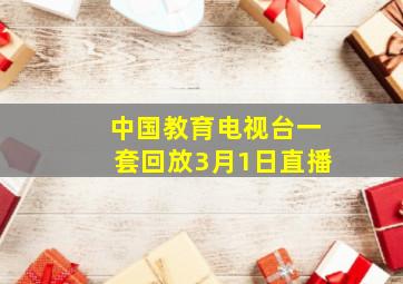 中国教育电视台一套回放3月1日直播