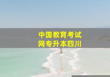 中国教育考试网专升本四川