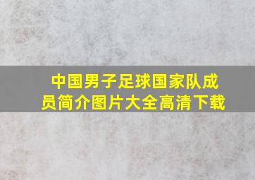 中国男子足球国家队成员简介图片大全高清下载