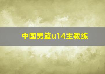 中国男篮u14主教练